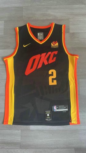 NBA 2 Gilgeous-Alexander OKC Thunder 23-24 city Maillot brodé